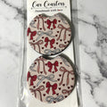 Coquette Bows Car Coasters Set of 2