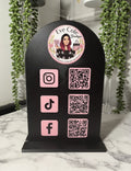 Custom Social Media QR Code Sign