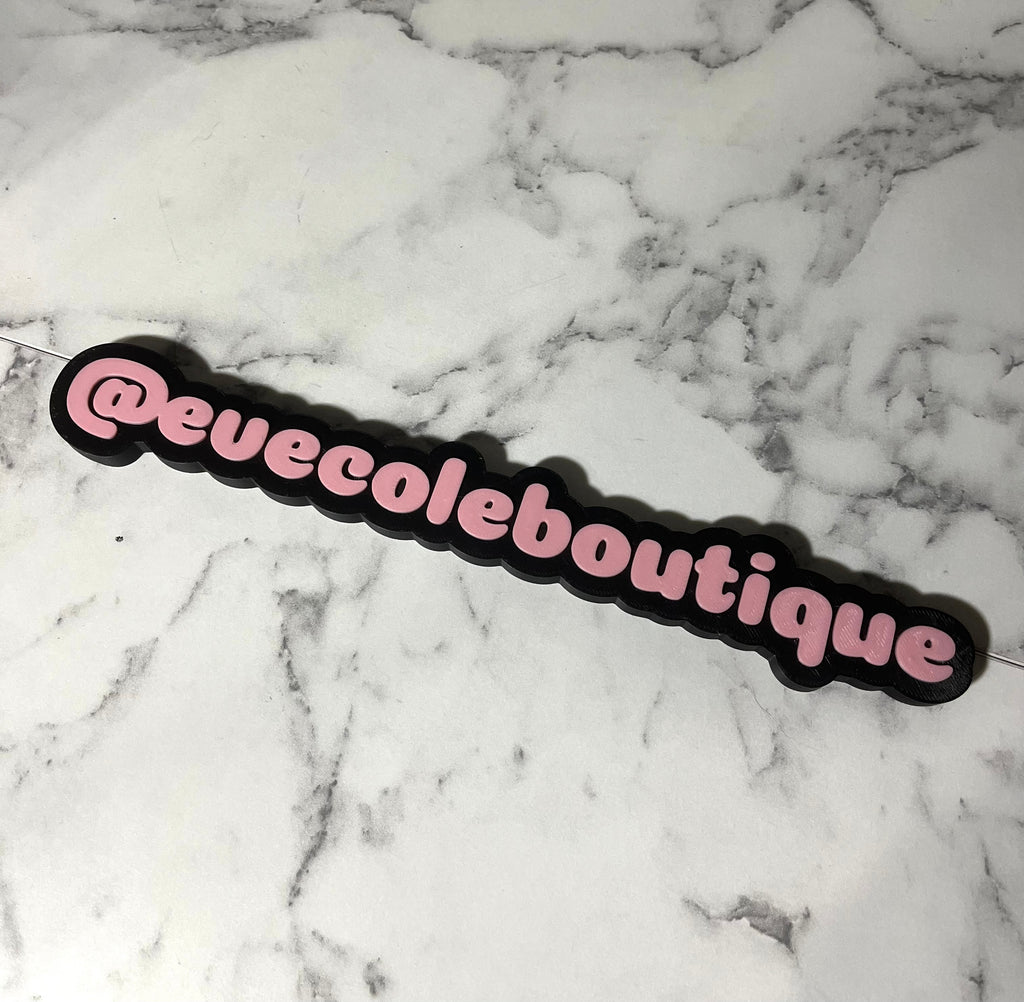 Custom 3D Printed Business Name Plaque