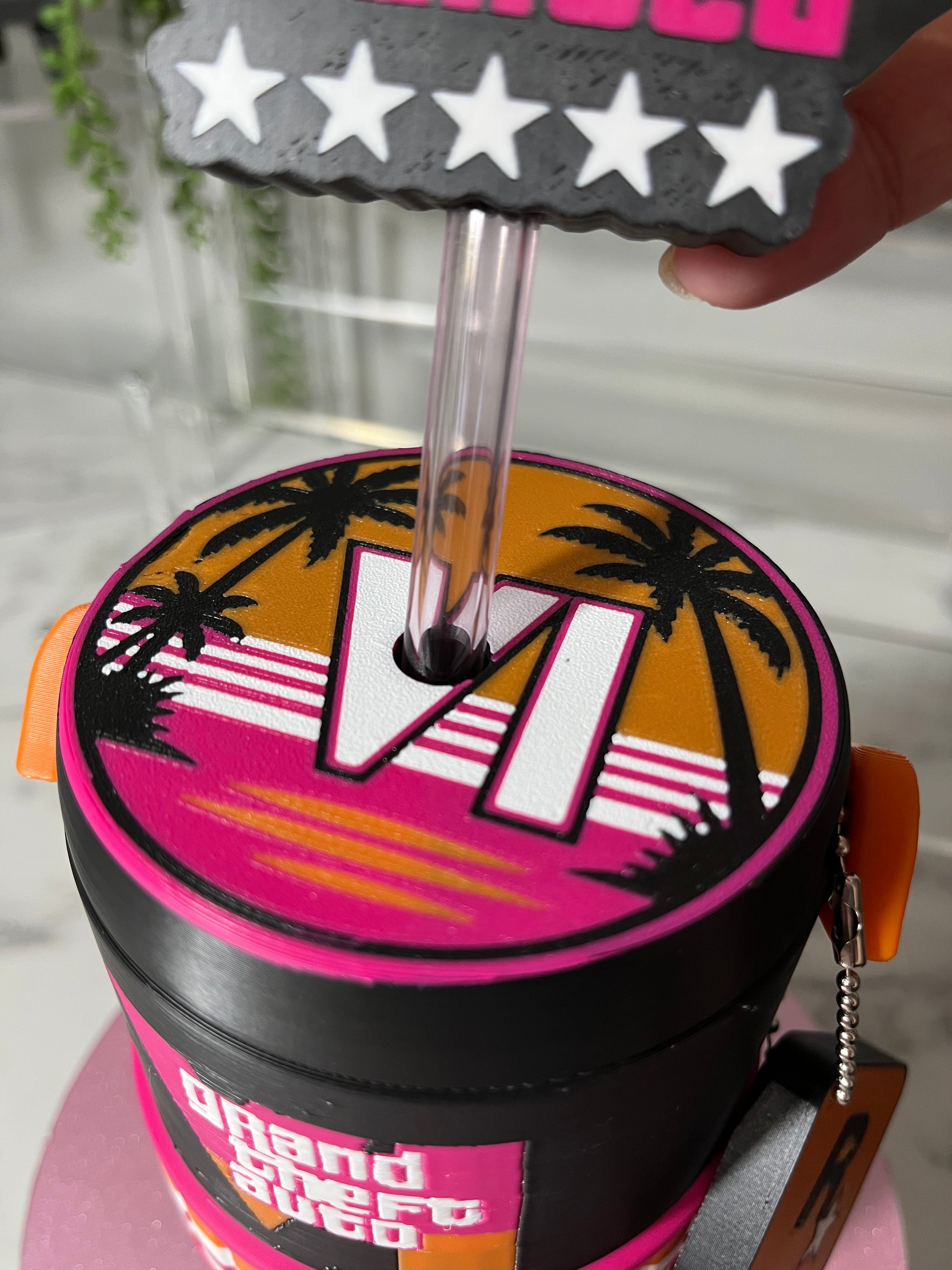 Grand Theft Auto Inspired 3D Printed Can Holder