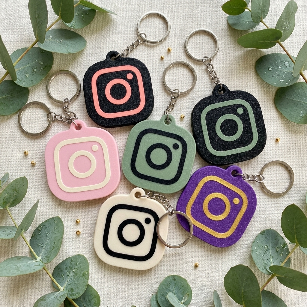 Custom NFC Instagram Keychain