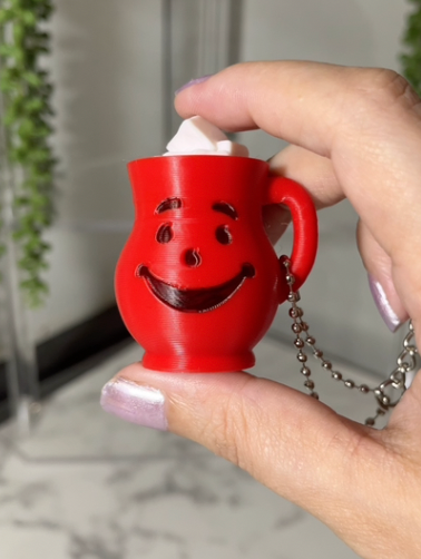 1990s Kool-Aid Inspired Fidget Clicker Keychain
