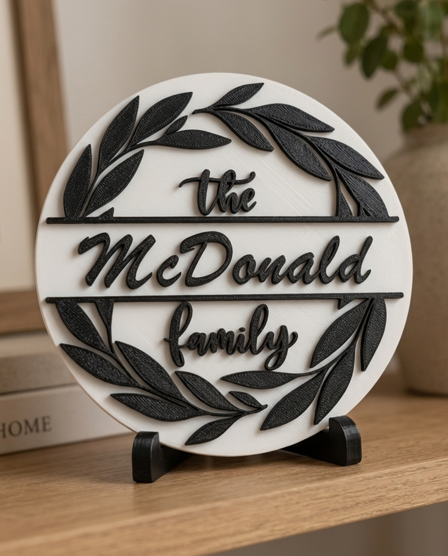 Personalized Family Name Sign