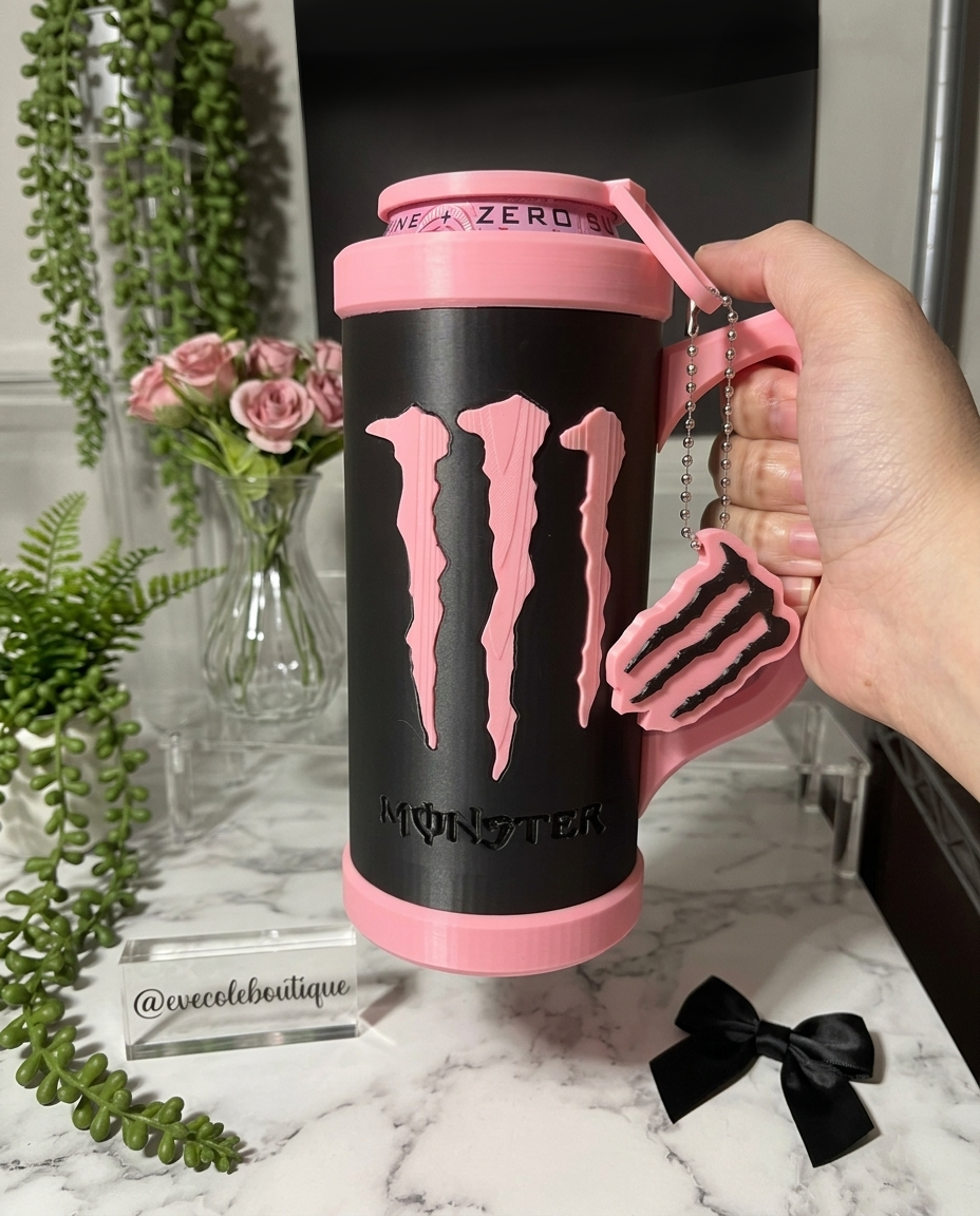 Custom 16 oz Monster Energy Drink Can Holder Set